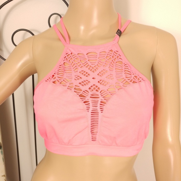 Victoria's Secret Other - Victoria's Secret pink high neck bralette large
